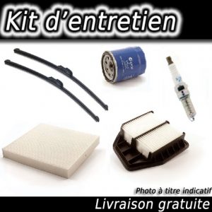 Kit d'entretien pour Chevrolet Spark: Filtres à air, Habitacle, Huile, Essuie Glace et Bougies