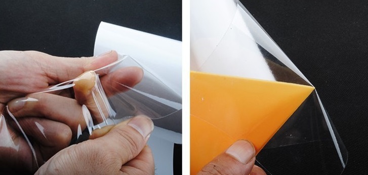 feuille de plastique adhésive protectrice de film intérieur de protection  de la voiture 70um