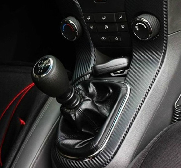 Amenagement Interieur,Fibre de carbone Style voiture volant décoration  couverture garniture cadre autocollant pour - Type 1 Silver